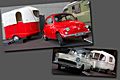 Auf in den Süden: Fiat 500 (1972) mit Laika 500 (1964) und Opel Rekord P1 (1959) mit Fahti Luxus 600 (1967)