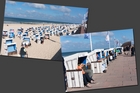 ... Strandkörbe am Strand und auf der Promenade