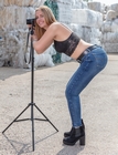 Model fotografiert selbst