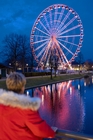 Am Rande des Weihnachtsmarktes stand ein Riesenrad